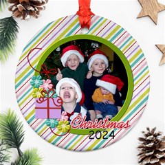 2024 Circle Ornament 2-sided 1 - Round Ornament (Two Sides)