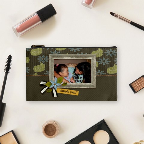 Cosmetic Bag (small) : Simple Joys2 By Jennyl Front