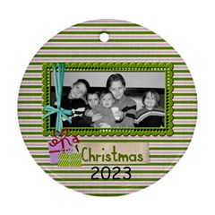 2023 Circle Ornament 2-sided 3 - Round Ornament (Two Sides)