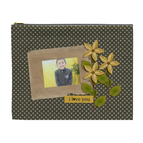 Cosmetic Bag (xl): I Love You By Jennyl Front