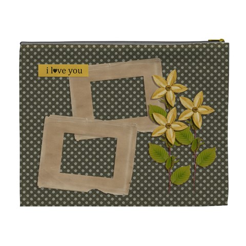 Cosmetic Bag (xl): I Love You By Jennyl Back
