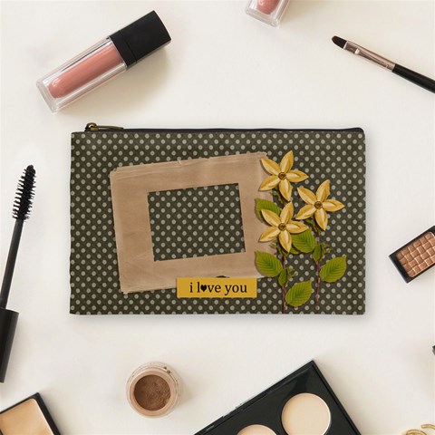 Cosmetic Bag (medium): I Love You By Jennyl Front