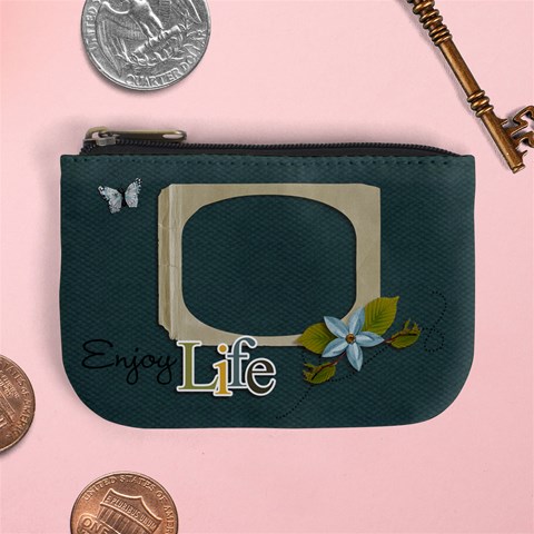 Mini Coin Purse : Enjoy Life By Jennyl Front