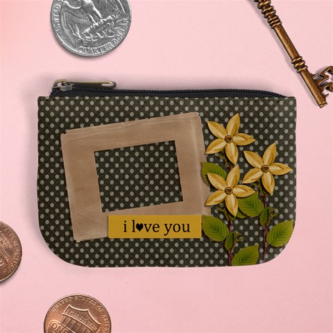 Mini Coin Purse : I Love You By Jennyl Front