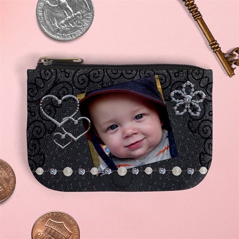 Fancy Midnight Mini Coin Purse By Lil Front