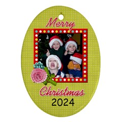 2024 Oval Ornament 2-sided 2