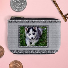 Black and Silver Mini Coin Purse