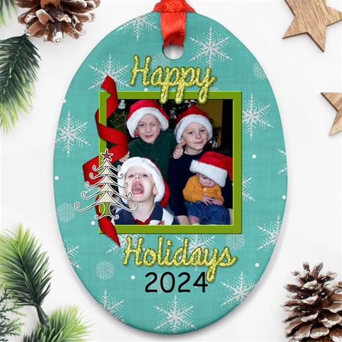 2024 Oval Ornament 2 Front
