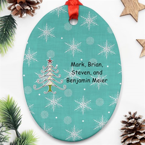 2024 Oval Ornament 2 Back