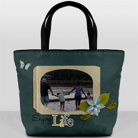 Bucket Bag: Enjoy Life By Jennyl Front