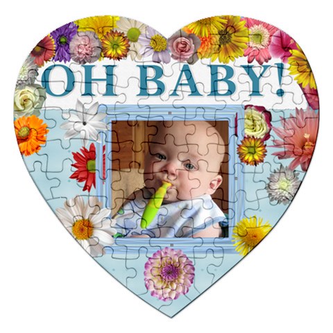 Oh Baby Heart Puzzle By Lil Front