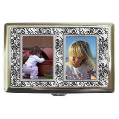 Silver And Black Credit Card Case