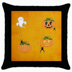 halloween pillow case - Throw Pillow Case (Black) halloween pillow case - Throw Pillow Case (Black)