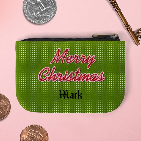 Christmas Mini Coin Purse 1 By Martha Meier Back