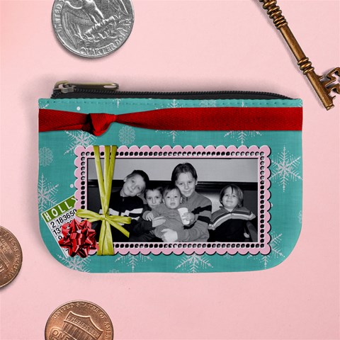 Christmas Mini Coin Purse 2 By Martha Meier Front