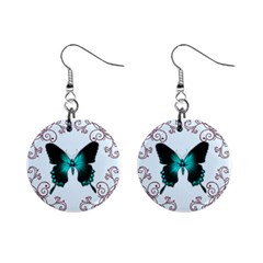 butterfly earrings - Mini Button Earrings