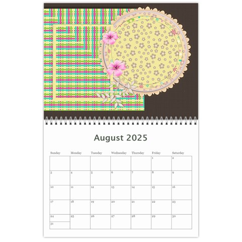 2025 Calendar Aug 2025