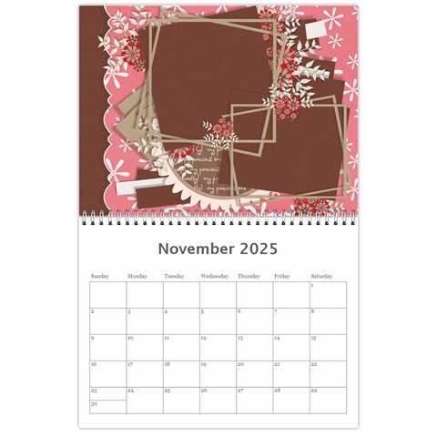 2025 Calendar Nov 2025