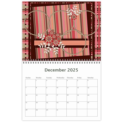 2025 Calendar Dec 2025