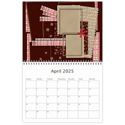 2025 Calendar Apr 2025