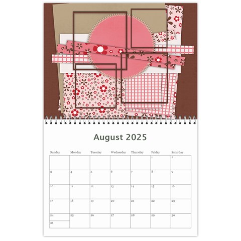 2025 Calendar Aug 2025