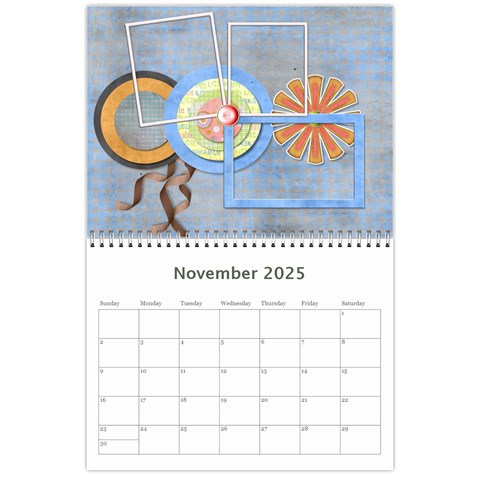 2025 Calendar Nov 2025