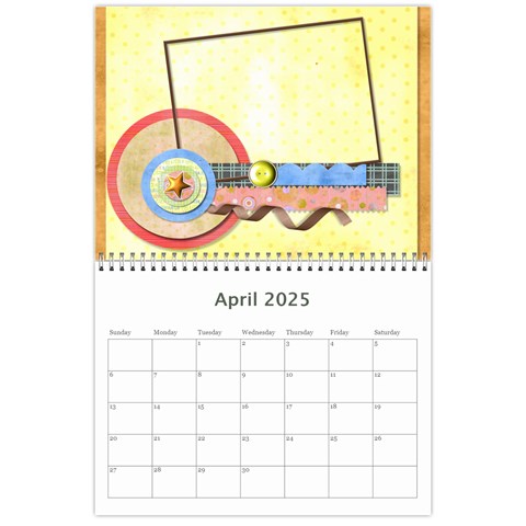 2025 Calendar Apr 2025