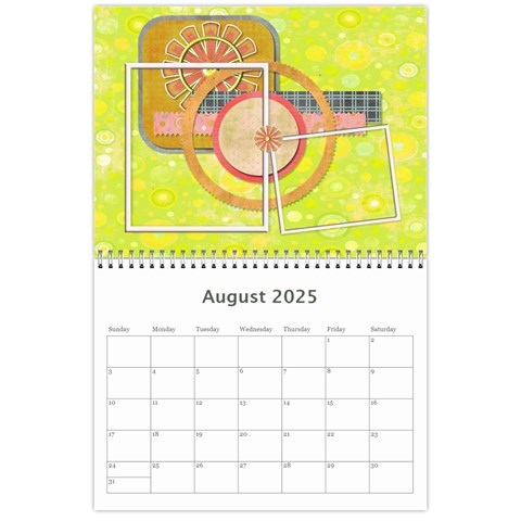 2025 Calendar Aug 2025