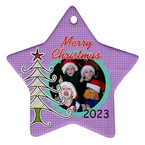 2023 Star Ornament 2 Front