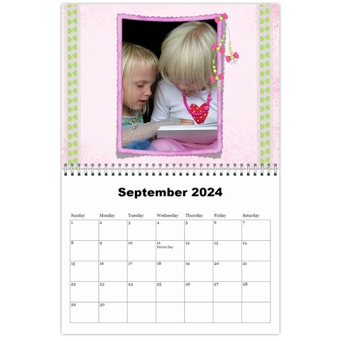 My Girl 2024 (any Year) Calendar By Deborah Sep 2024