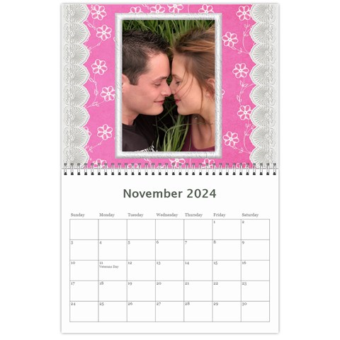 Happy Pink 2024 (any Year) Calendar By Deborah Nov 2024