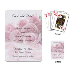 save the date - Playing Cards Single Design (Rectangle)