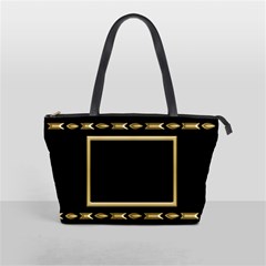 Black and Gold Shoulder Bag - Classic Shoulder Handbag