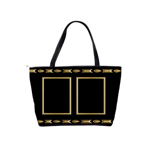 Black And Gold Shoulder Bag By Deborah Back