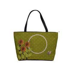 Shoulder Handbag: 3Flowers - Classic Shoulder Handbag Shoulder Handbag: 3Flowers - Classic Shoulder Handbag