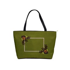 Shoulder Handbag: Green Memories - Classic Shoulder Handbag Shoulder Handbag: Green Memories - Classic Shoulder Handbag