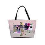 Shoulder Handbag: Flowers and Lace - Classic Shoulder Handbag