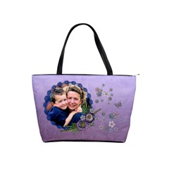 Purple Flowers/Heal-Classic shoulder Handbag