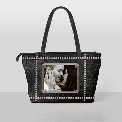 Black Diamond Classic Shoulder Handbag By Lil Back