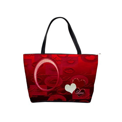 Love Red Classic Shoulder Bag By Ellan Front