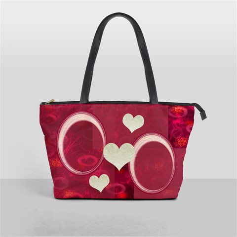 I Heart You Pink Classic Shoulder Bag By Ellan Front