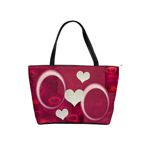 I Heart You Pink Classic Shoulder Bag By Ellan Front
