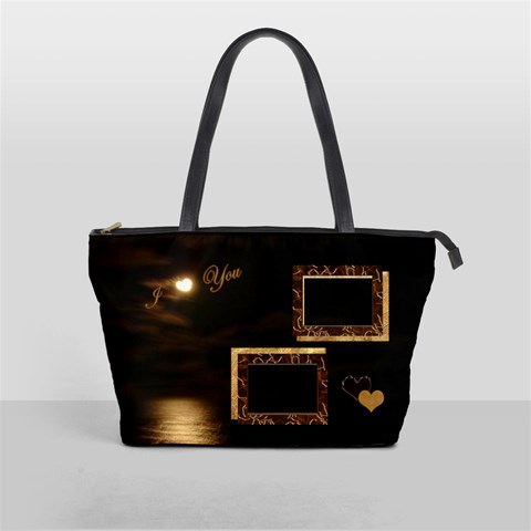 I Heart You Moon Classic Shoulder Bag By Ellan Front