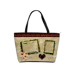 brown cream butterfly frill Classic Shoulder bag - Classic Shoulder Handbag brown cream butterfly frill Classic Shoulder bag - Classic Shoulder Handbag