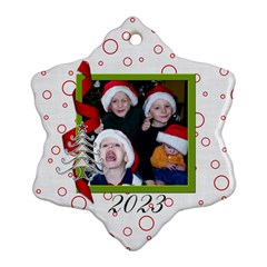 2023 2-sided Snowflake Ornament 1 - Snowflake Ornament (Two Sides)
