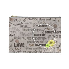 love - cosmetic bag - large - Cosmetic Bag (Large)