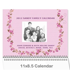 2012 Sandy Family Calendar - Wall Calendar 11  x 8.5  (12-Months)