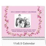 2012 Sandy Family Calendar - Wall Calendar 11  x 8.5  (12-Months)