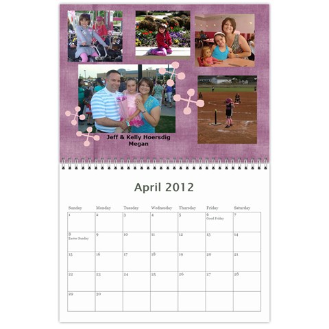 2012 Sandy Family Calendar By Jill Coston Apr 2012