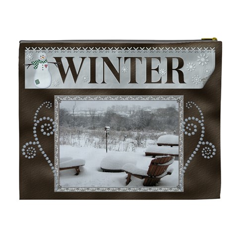 Winter Xl Cosmetic Bag By Lil Back